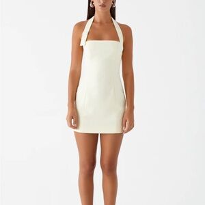 Peppermayo yellow halter dress